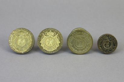null Four wax seals of Jurisdictions in bronze, including : - Justice of the Peace...