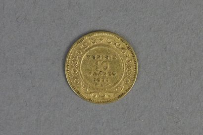 TUNISIA

10 francs gold, year 1891