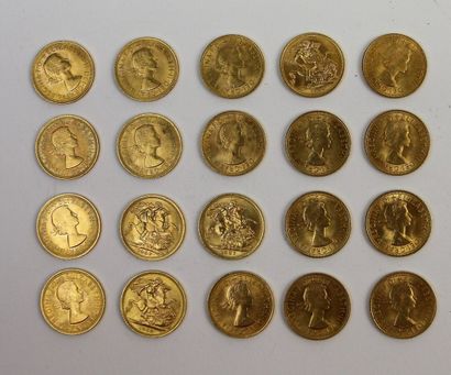 GREAT BRITAIN

20 Gold Sovereigns Elizabeth...