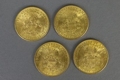 null UNITED STATES

Four 20 Gold Dollars "in good we trust", year 1904
