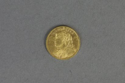 SUISSE

20 Francs Suisse, année 1902.