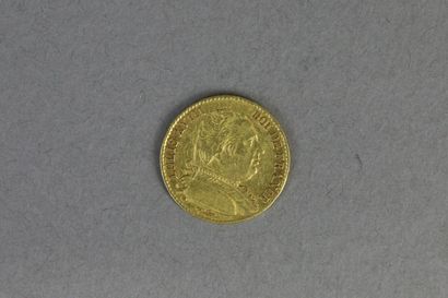 FRANCE

20 francs gold Louis XVIII, year...