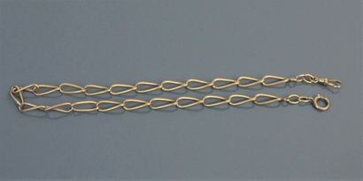 Chain in yellow gold 750°/°°, links horse,...