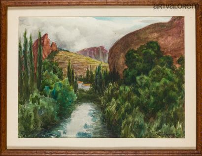 null FRECHKOP Léonid (1897-1983)

Paysage de montagne

Aquarelle sur papier signée...