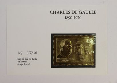 Charles de GAULLE (1890-1970)
Timbre, frappé...