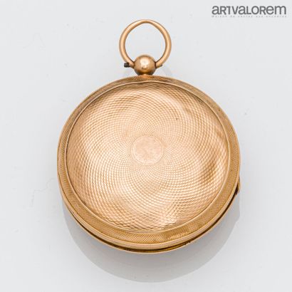 null Paris (1819-1938)
Montre de gousset en or jaune 750°/°° , le cadran à décor...