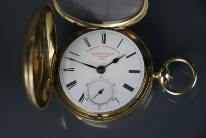null PILLINGS & READ, London
" Railway Timekeeper "
No. 212
Fin XIXe siècle
Montre...