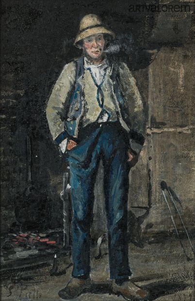 Ludovic Piette de MONTFOUCAULT (1826 - 1878)
Portrait...