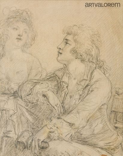 ECOLE FRANCAISE du XVIIIème siècle
Portrait...