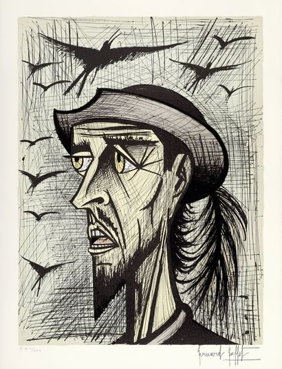 null BUFFET Bernard, 1928-1999
Don Quichotte, 1989
Ouvrage et suite de 10 lithographies...