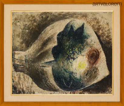 null Jean FAUTRIER (1898-1964)
Le bouquet blanc, 1929
Huile sur toile rentoilée (traces...