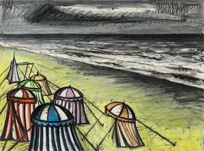 null Bernard BUFFET (1928-1999)
La plage, 1982
Huile sur toile.
Signée en haut à...