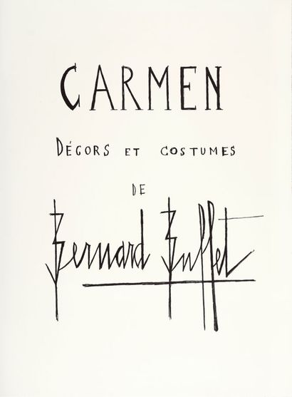 null BUFFET Bernard, 1928-1999
Carmen, Décors et costumes, 1981
Ouvrage et suite...