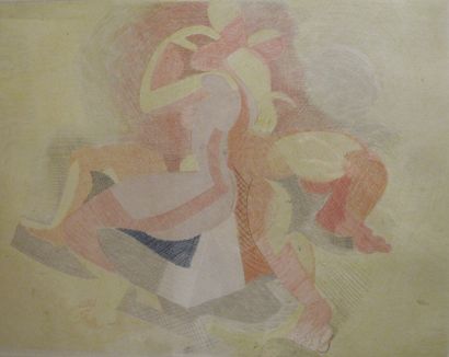 André BEAUDIN (1895-1979)
Eau-forte en couleurs,...