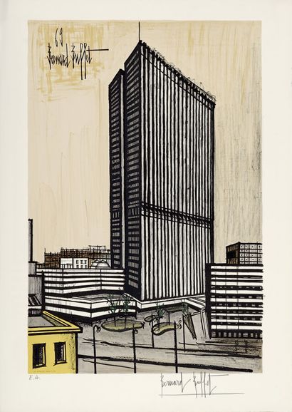 BUFFET Bernard (after) 
Ojima Building, 1969,
Lithograph...
