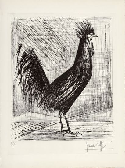 BUFFET Bernard (1928-1999) 
The rooster,...
