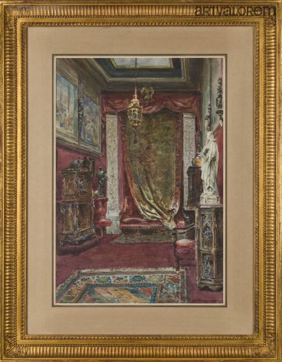 null Marie-Désiré BOURGOIN (1839-1912)

The interior of the Louis XII gallery of...