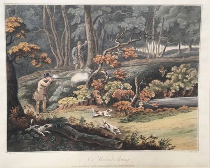 null H. ALKIN (1785-1851), engraved by R. REEVE
Woocock shooting, The repast, Pheasant...