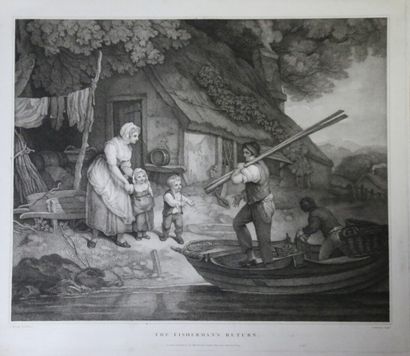 null F. WHEATLY (1747-1801)
The fisherman going out
The fisherman's return
Two etchings...