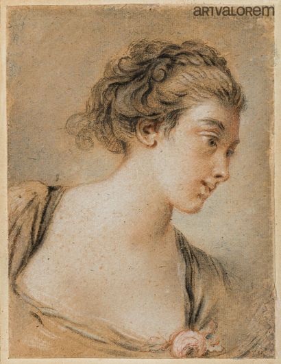ECOLE FRANCAISE XVIIIème siècle
Portrait...