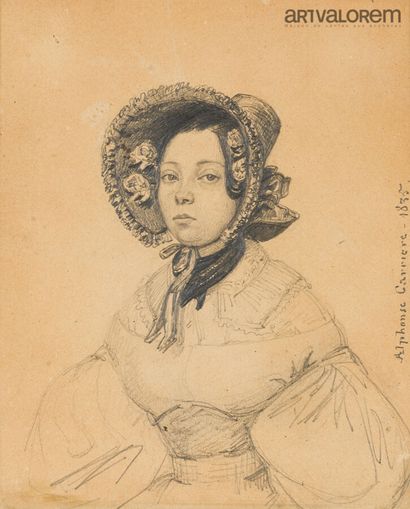 Alphonse CARRIERE (1808-1881),
Portrait d'une...