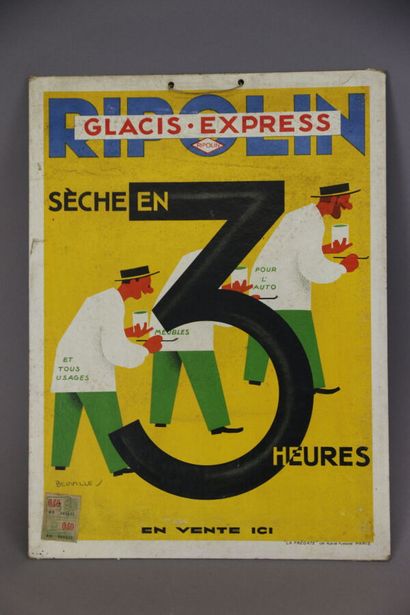 Ripolin Glacis Express - (années 1930)
Panneau...