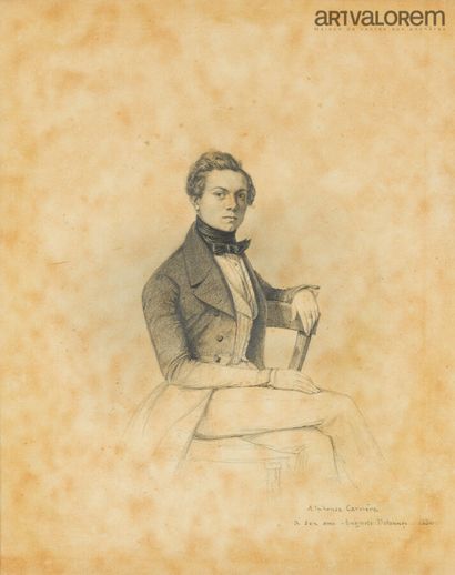 Alphonse CARRIERE (1808-1881)
Portrait d'un...