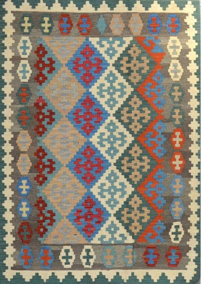 Kilim Quasgaï (Iran) circa 1975. 
Tapestry...