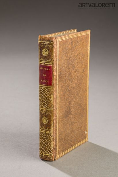 null Jean MAROT. Les OEuvres. Paris, Coustelier, 1723. 2 parties en un volume petit...