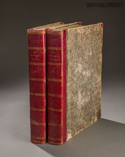 null John MILTON. Le Paradis perdu, poëme. Paris, Defer de Maisonneuve, 1792. 2 volumes...