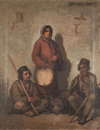 Sava HENTIA (1848-1904)
Artistes ambulants,...