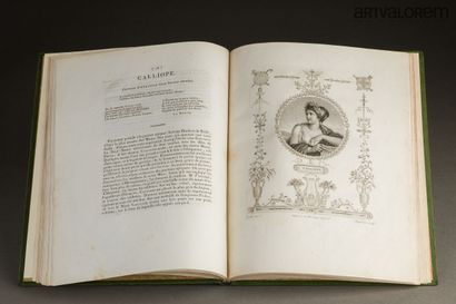 null APOLLON ET LES MUSES. Calendrier pour l'année MDCCCIX. Paris, Chaise, 1809....