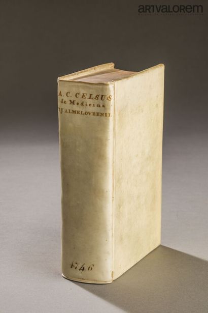 null Cornelius Aulus CELSE. De Medicina Libri octo Leyde, Langerak, 1746. In-8, vélin...