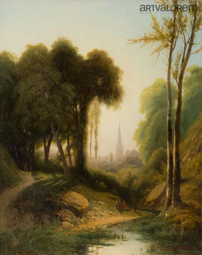 Louis Auguste LAPITO (1803-1874)
Paysage,...
