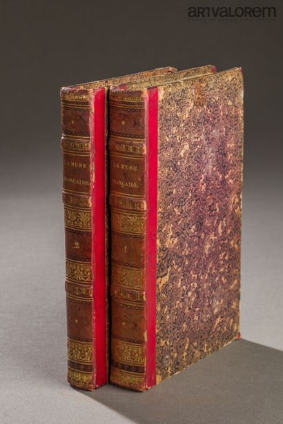 null La MUSE FRANCAISE. Paris, Tardieu, 1823-1824. 2 tomes en un volume in-8, demi-veau...