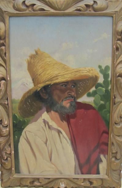 MORALES Eduardo, (1868-1938) TABLEAU-MORALES Eduardo, (1868-1938) Portrait d'homme...