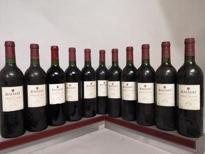 11 bouteilles ESPAGNE - RAIMAT Cabernet Sauvignon...