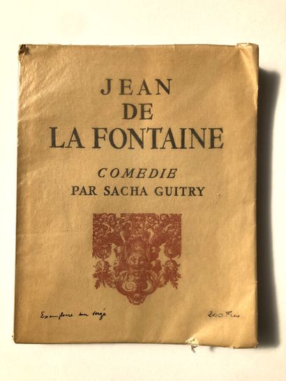 Guitry, Sacha. Jean de La Fontaine. Edité...