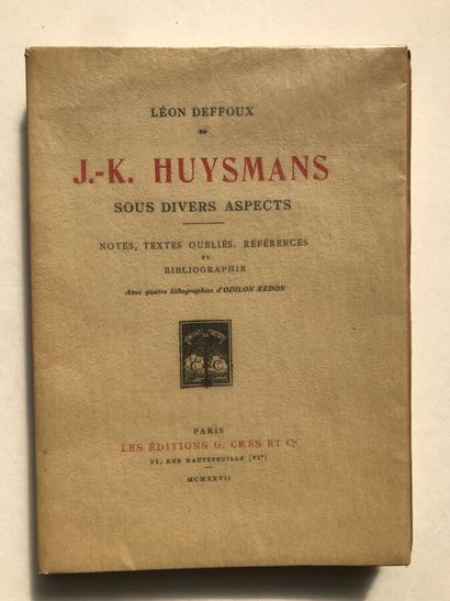 Deffoux, Léon. J.-K. Huysmans sous divers...