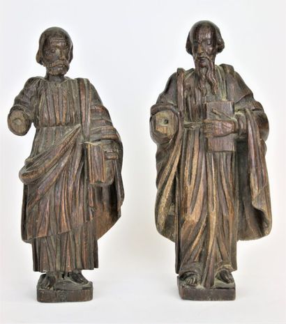 FRANCE, XVIIème siècle
Deux apôtres,
Statuettes...