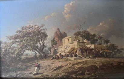 Attribué à Auguste BORGET (1808-1877)
Paysage...