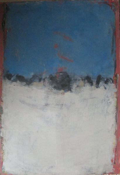 Jean-Pierre NOMINE (1949-1986) fonds d'atelier de 50 toiles. "Abstraction bleue et...