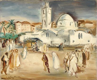 Emile Othon Friesz (1879-1949) La place du Gouvernement à Alger, 1928 Huile sur toile...