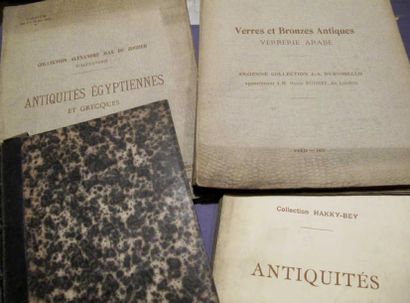 null LIVRE "Catalogues de ventes aux enchères ayant pour thèmes les Antiques, dont...