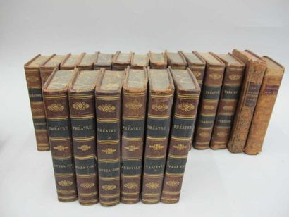 null LIVRE "Répertoire du théâtre français, Paris, veuve Dabo, 1823. 18 vols. in...