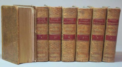 null "Voyage du jeune Anacharsis en Grèce" 7 volumes reliés; Librairie Stéréotype;...