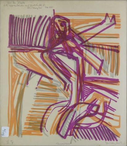 HAYTER Stanley William, 1901 - 1988 Raconteur, 1951 Lithographie en couleurs (insolation),...
