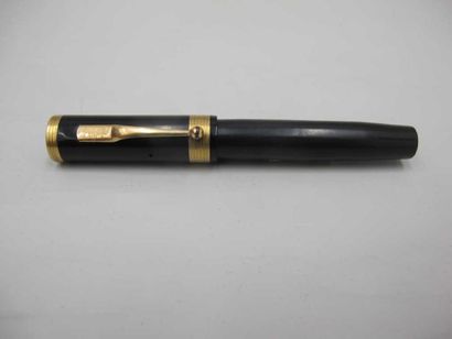 null Stylo plume Swan Pen Eterna noir à pompe, plume or 18 carats, 12,2 cm,(membrane...