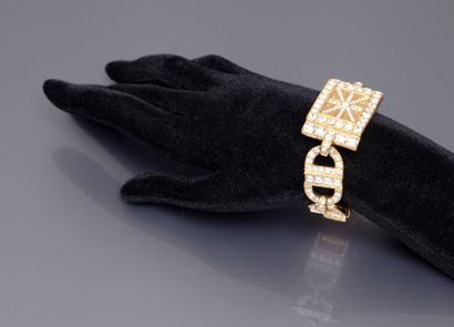 null Christian Dior boutique - (années 1990) Bracelet composé de 7 éléments en laiton...
