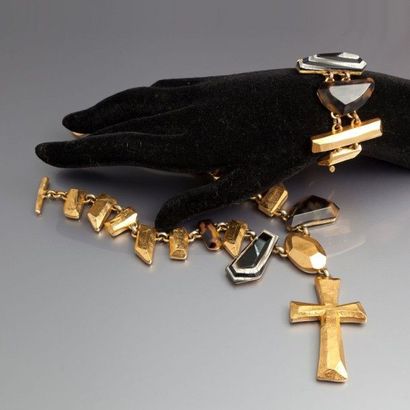 null Christian Lacroix - (Eté 1994) Parure se composant d'un bracelet et d'un collier...